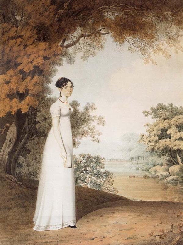 Paul Frederick De Caselli Portrait of A Lady oil painting picture